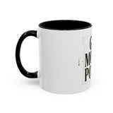 God Money Power Accent Coffee Mug – Inspirational Religious Typography Mug (11/15oz)