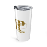 20oz Money Power Tumbler – Gold GMBL Design, Insulated Travel Cup