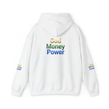 God Money Power Hoodie — Inspirational Rainbow Text Pullover