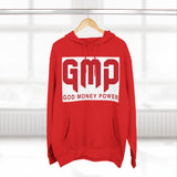 GMP 'God Money Power' Hoodie – Bold Red Logo Fleece Pullover