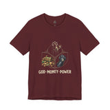God Money Power Tee — Faith & Prosperity Graphic T-Shirt