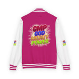 Letterman Jacket — GMP Good Money Power Colorful Splash Varsity Coat