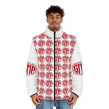 GMP Red Logo All-Over Print Puffer Jacket