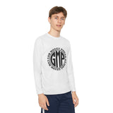 Youth Long Sleeve Tee — "GMP" Good Money Power Circular Logo