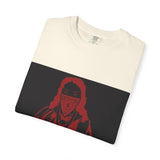 T-Shirt — Red Blindfolded Nun Graphic Tee (I Gave Money, Woke Up)
