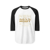 Raglan Shirt - "Put God First, Hustle for the Money, Put Yourself in Power" Motivational Faith Tee