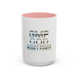 GMP GOD Money Power Accent Coffee Mug — Metallic Text 11/15oz
