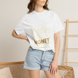 Money Quote T-Shirt — "Put God First, I Hustle For The Money" Graphic Tee