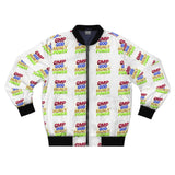 Bomber Jacket — Allover "GMP God Money Power" Retro Logo