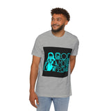 God Money Power T-Shirt — Retro Neon Graphic Tee (Front Illustration, Back Text)