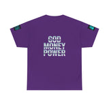 God Money Power Tee — Retro Neon Graphic T-Shirt