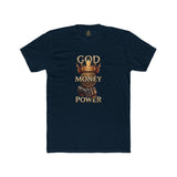 God Money Power T-Shirt — Crown & Fist Graphic Tee