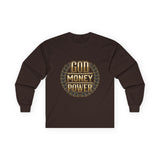 God Money Power Long Sleeve Tee