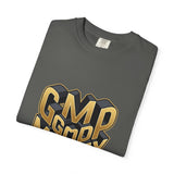 Good Money Power Graphic Tee — GMP 3D Gold Lettering T-Shirt