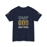 GMP GOD Money Power T-Shirt — Bold Gold Logo Tee