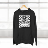 Hoodie “God Money Power” Graphic Pullover — Retro Boxing Design