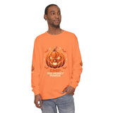Halloween Pumpkin Jack-O'- “God Money Power” Lantern Long Sleeve Tee
