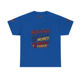 Inspirational Graphic Tee — "Put God First, Hustle for the Money, Put Yourself in Power"