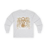 Long Sleeve Tee — Retro Roc Maroon Portrait Graphic