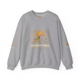 Egyptian Pyramid Sun Graphic Sweatshirt - "Good Morning, Pharaoh" Crewneck