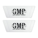 Men's Slide Sandals — 'GMP' God Money Power Logo Removable-Strap Pool Slides