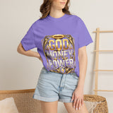 God Money Power Graphic T-Shirt — Bold Gold Faith & Hustle Tee