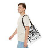 Iconic Madonna Tote Bag — 'God Money Power' Graphic All-Over Print