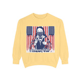 God Money Power Sweatshirt — Patriotic Bandana Graphic Crewneck