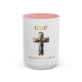 God Money Power Coffee Mug – GMP Cross Design (11oz & 15oz)