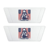 Slide Sandals — Patriotic Skull & Flag Adjustable-Strap Slides for Men