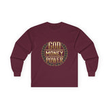 God Money Power Long Sleeve Tee
