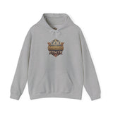 God Money Power Hoodie — Vintage Emblem Graphic Hooded Sweatshirt