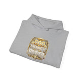 Hoodie — "God Money Power" Gold Emblem Pullover