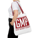 GMP Tote Bag — God Money Power Red Logo All-Over Print Tote