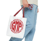 Tote — "GMP (God Money Power)" Red Logo Canvas Tote Bag