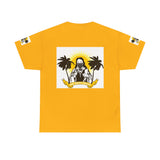 Beach Vibes Tee — Palm Trees & Sunset Graphic T-Shirt