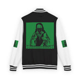 Letterman Jacket — 'God Money Power' Graphic Varsity Jacket