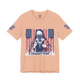 God Money Power Tee — Patriotic Bandana Saint Graphic T-Shirt