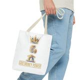 God Money Power Tote Bag — Inspirational Faith & Prosperity Canvas Tote