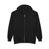 Full-Zip Hoodie — "God Monell Power" Graphic Back Print