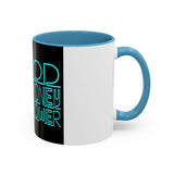 Coffee Mug — "God Money Power" Neon Nun Accent Ceramic Mug (11/15 oz)