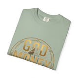 God Money Power T-Shirt — Bold Gold Graphic Tee