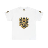 T-Shirt — Gold 3D 'Good Money Power' Graphic Tee