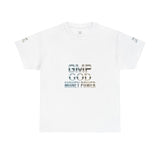 GMP GOD Money Power Tee — Metallic Logo Graphic T-Shirt