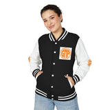 Letterman Jacket — GMP (God Money Power) Orange Logo Varsity Jacket