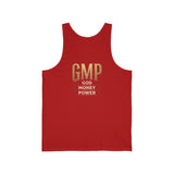 GMP (God Money Power) Gold Logo Tank Top — Inspirational Faith & Hustle Sleeveless Shirt