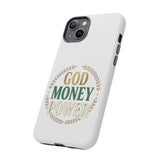 Phone Case — "God Money Power" Inspirational Religious Design