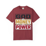 God Money Power Graphic T-Shirt — Bold Statement Tee