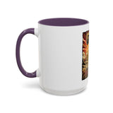 Coffee Mug - 'God Money Power' Pyramid Graphic Accent Mug (11/15oz)