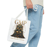 GMP 'Gold Money Power' Tote Bag — Luxurious King on Throne All-Over Print